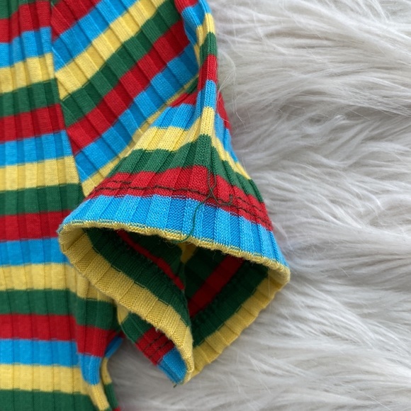 Zara | Multicolored Striped Ribbed Polo - Picture 9 of 13